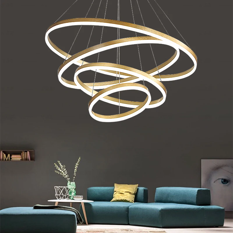 

Роскошный светильник для виллы канделябр постмодерн минималистский отель лобби дуплексный Лофт лампа кольцо пользовательская Люстра для лестницы