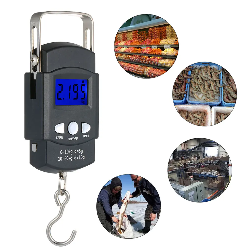 

50kg Electronic Scale Adjustable Digital Balance Buggage Steelyard