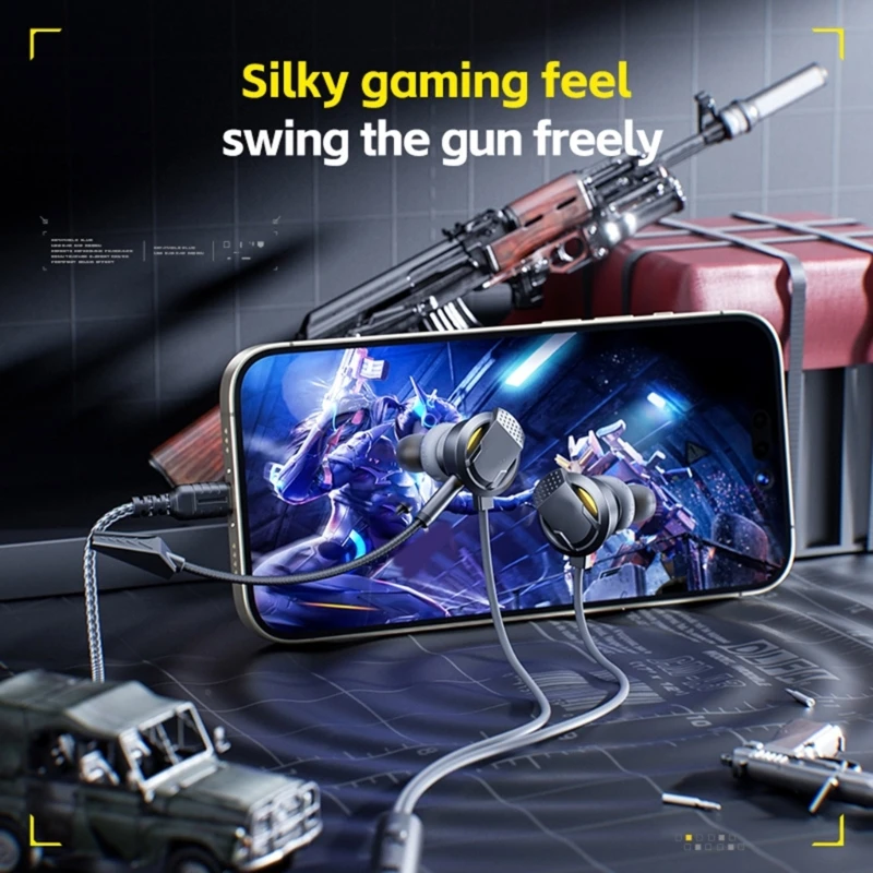 Игровые наушники RX5 с гибким микрофоном на штанге. Съемные дизайнерские