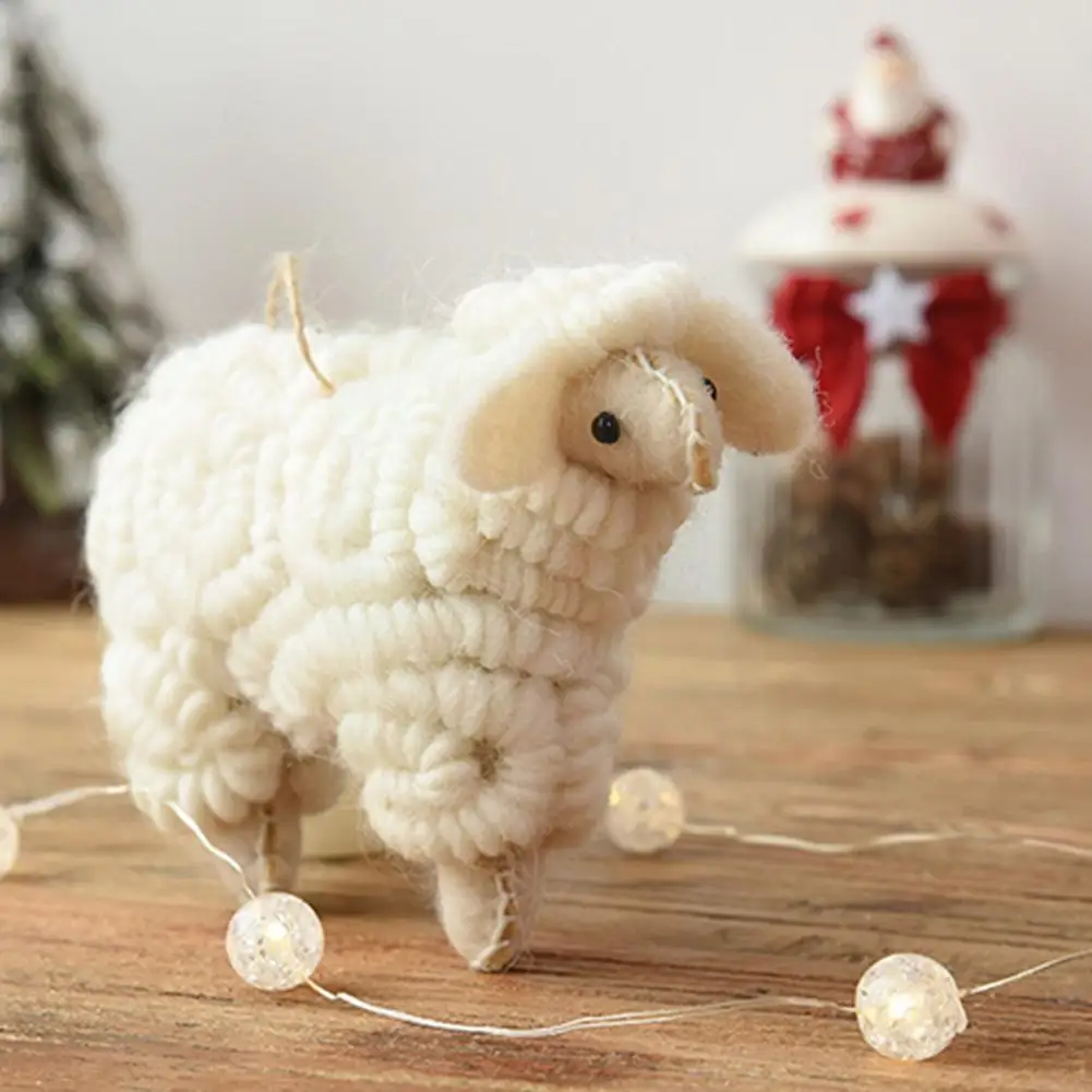 

Рождественская подвеска из овечьей шерсти G5G0