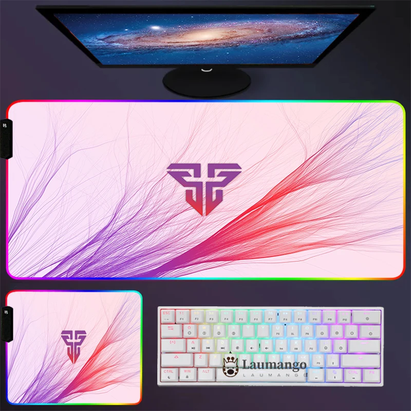 

Коврик для мыши Fantech Ux3 игровой RGB с подсветкой, большой коврик для клавиатуры и мыши, коврик для геймера Xxl