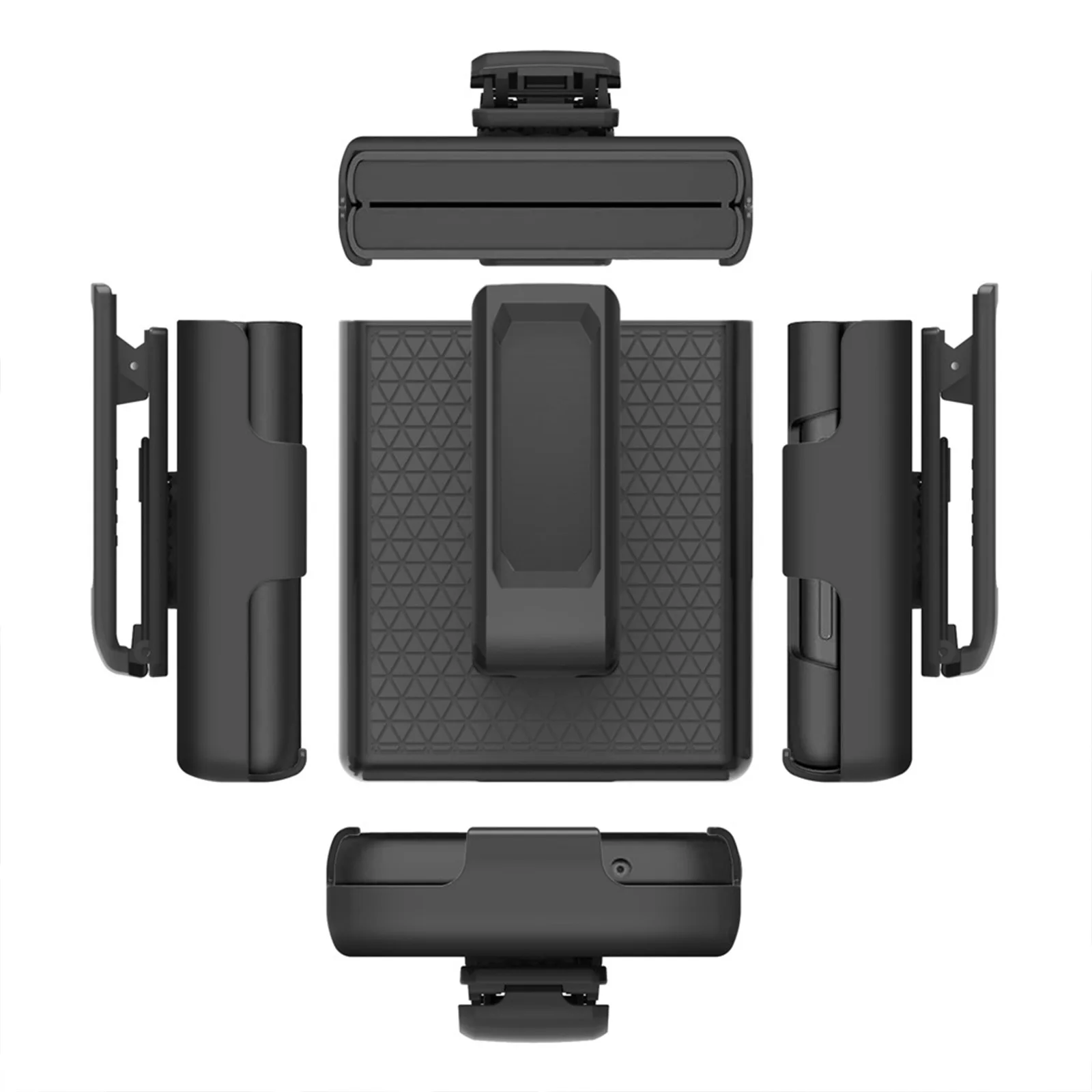 Leather Folding Case for Samsung Galaxy Z Flip 3 4 5G with Holder Waist Bag Clip Slim PU Phone Case Phone Protection Covers 2022