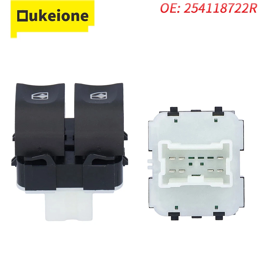

254118722R for Renault Symbol Zoe Thalia Captur Fiat Talento Dacia Passenger Side Window Switch Lifter Control Button Auto Parts