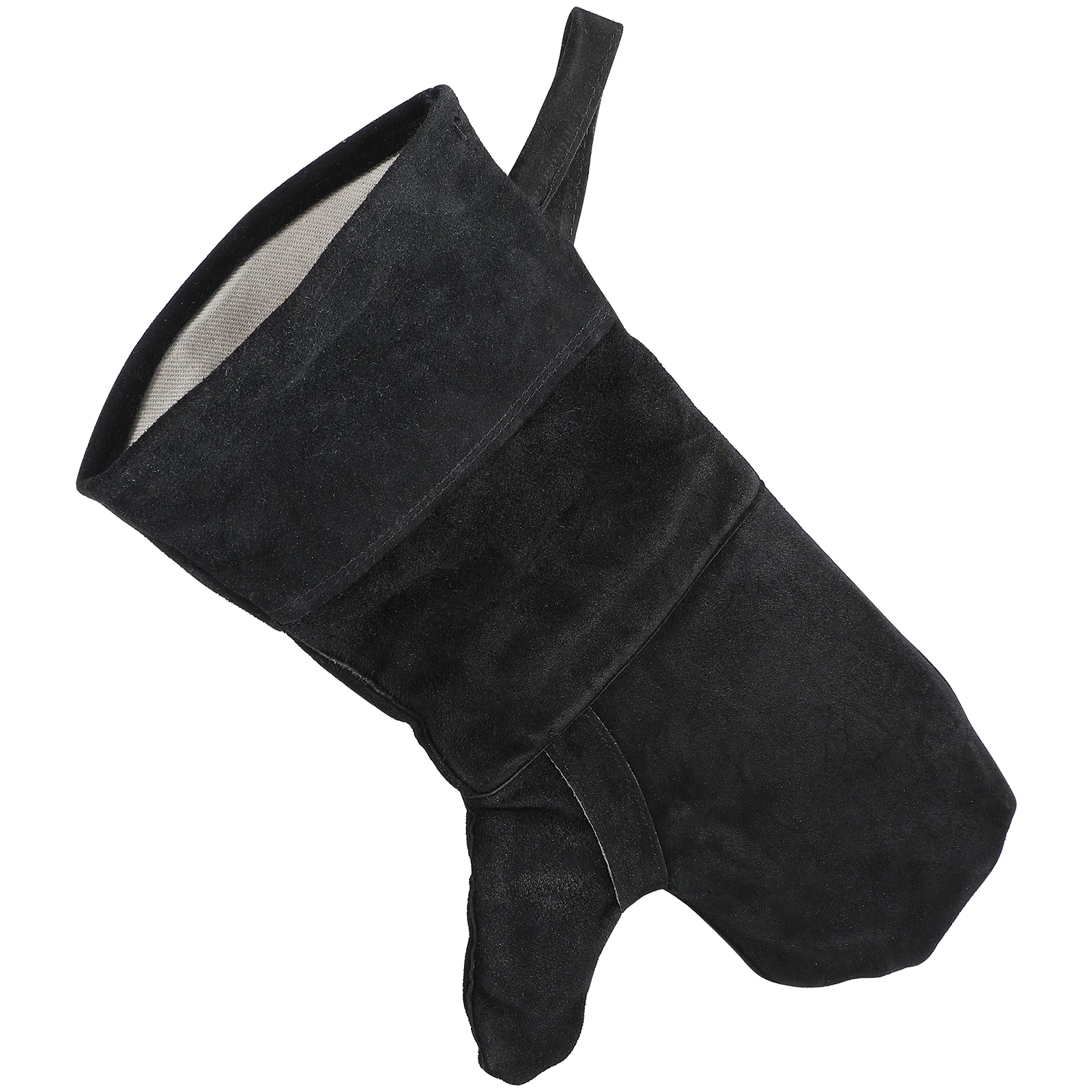 Черные перчатки для барбекю горящий древесный камин устойчивый к выпечке гриль