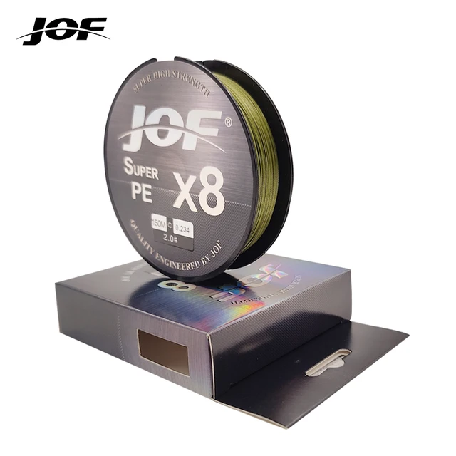 JOF X8 500M 300M 150M Braided Fishing Line 8 Strands MultiColor Multifilament Saltwater PE Line 15 20 30 40 50 60 80 100LB 1