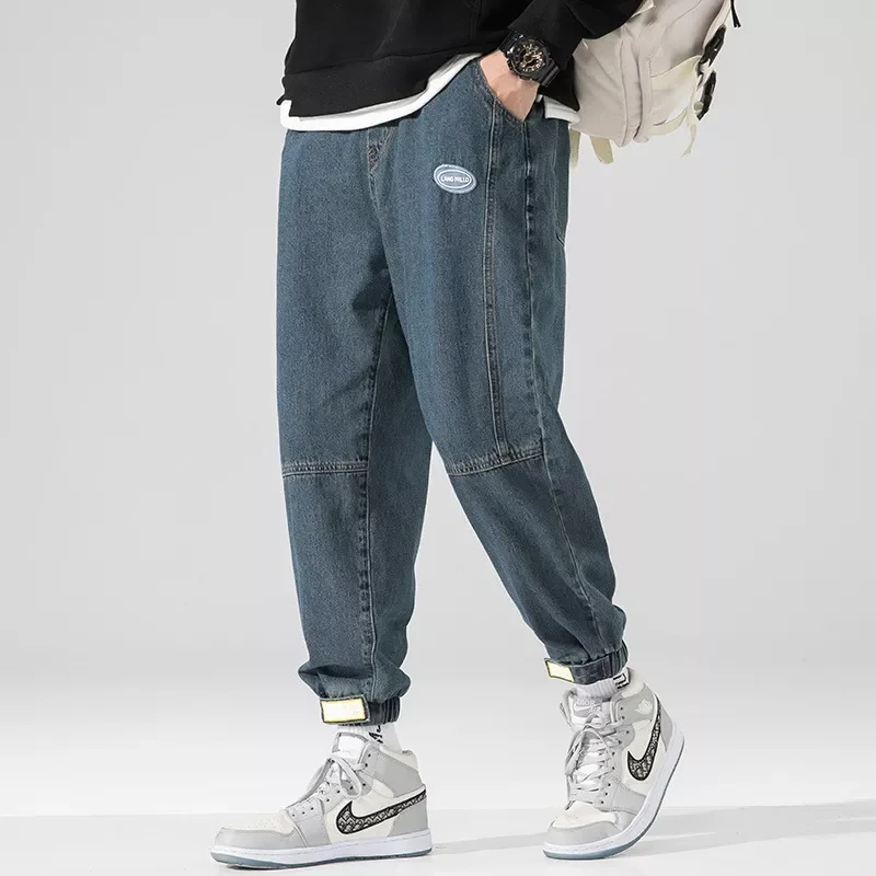 2022New Autumn Spring Summer Ankle-Length Baggy Jeans Men Streetwear Jogger Jeans Denim Harem Pants Plus Size Male Cargo pants