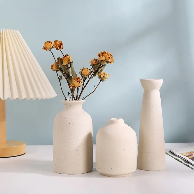 

3pcs Vase for Decoration Home Modern Decorative Vases Room Decor Plant Pot Decorations Flower Table Accessories Ceramic Garden