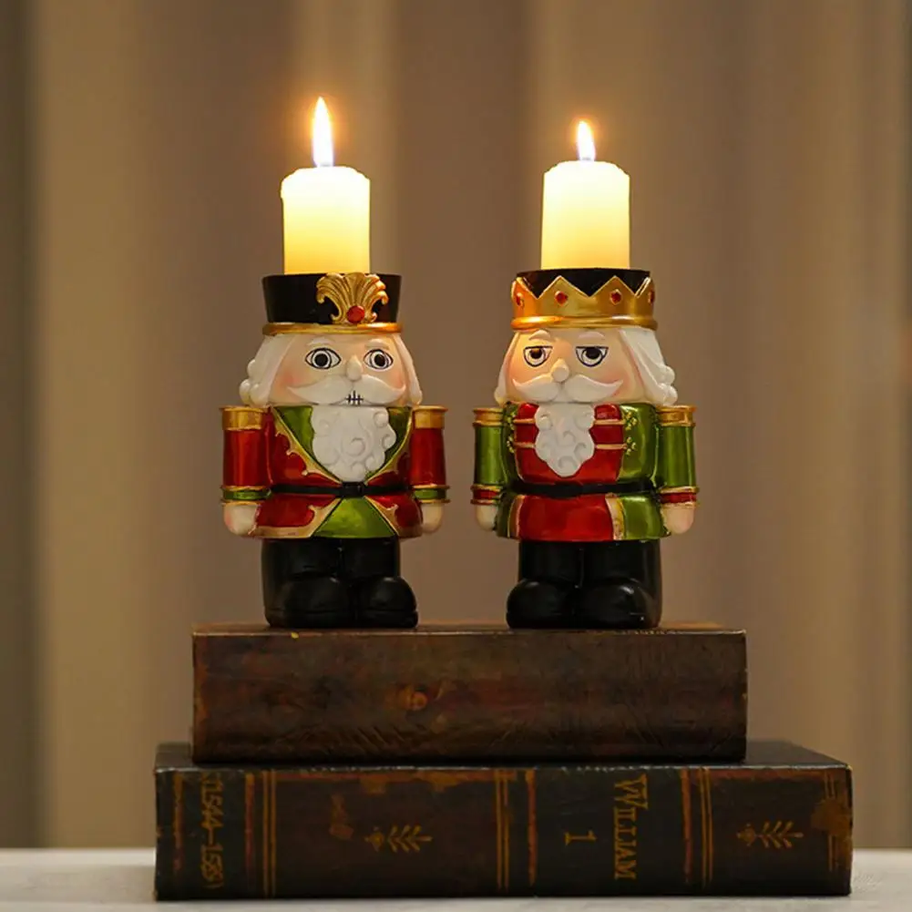 

Подсвечник для орехов, фигурки героев мультфильмов для повышения атмосферы, Рождественское украшение, цветной миниатюрный орехоискатель