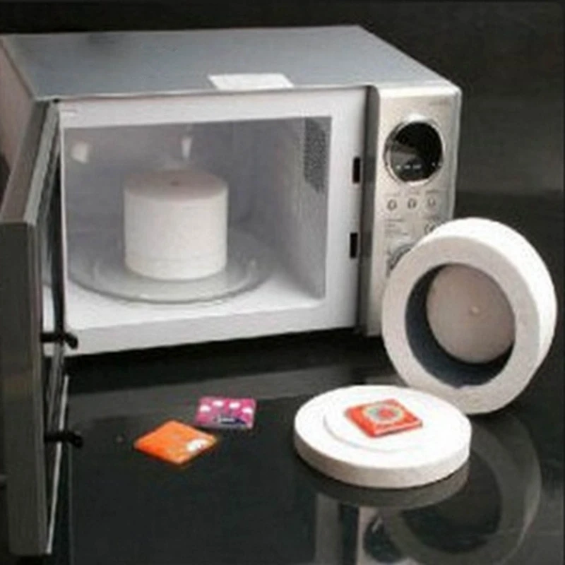 

E0BF Ceramic Fiber Professional Microwave Heating Kiln Large Small Microwave Kiln Fusing Glass for Making DIY Jewelry Tools