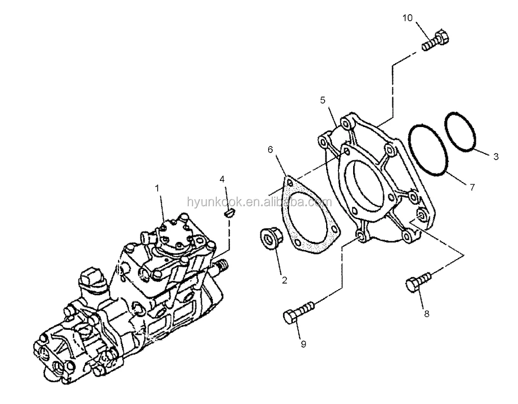 

HYUNKOOK C6.6 HIGH PRESSURE FUEL INJECTION PUMP 3178021 317-8021 276-8398 2768398 FOR ENGINES