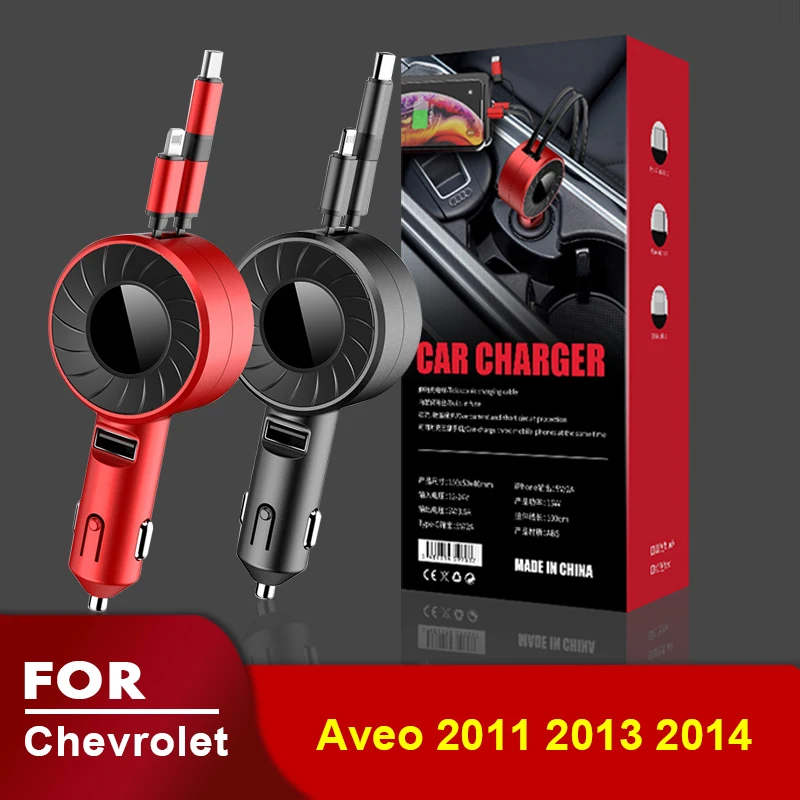 

USB Type C Car Charger for iPhone Android HUAWEI HONOR Xiaomi Redmi Samsung Galaxy POCO Realme for Chevrolet Aveo 2011 2013 2014