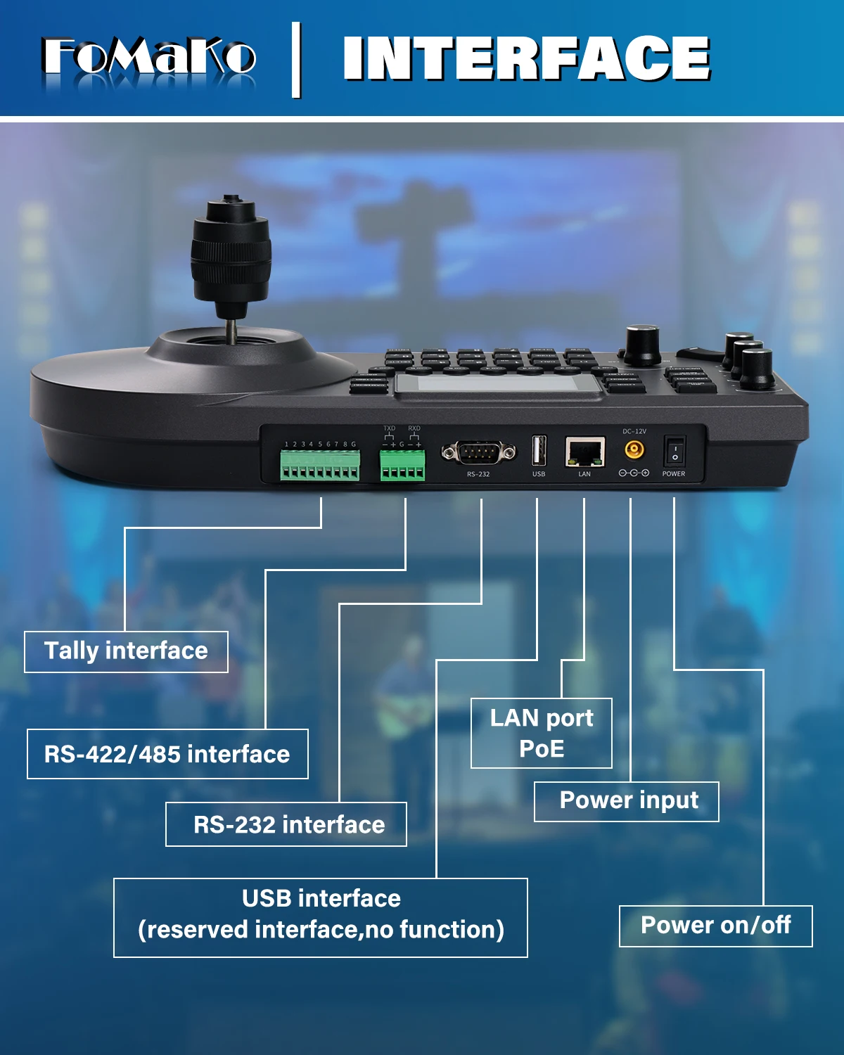 FoMaKo Лучшая цена 2024, BH450 FMK30UH, 30X HDMI PTZ-камера и видеомикшер, контроллер переключателя для церков (art.: 3920d331b500c) - 3920d331b500c