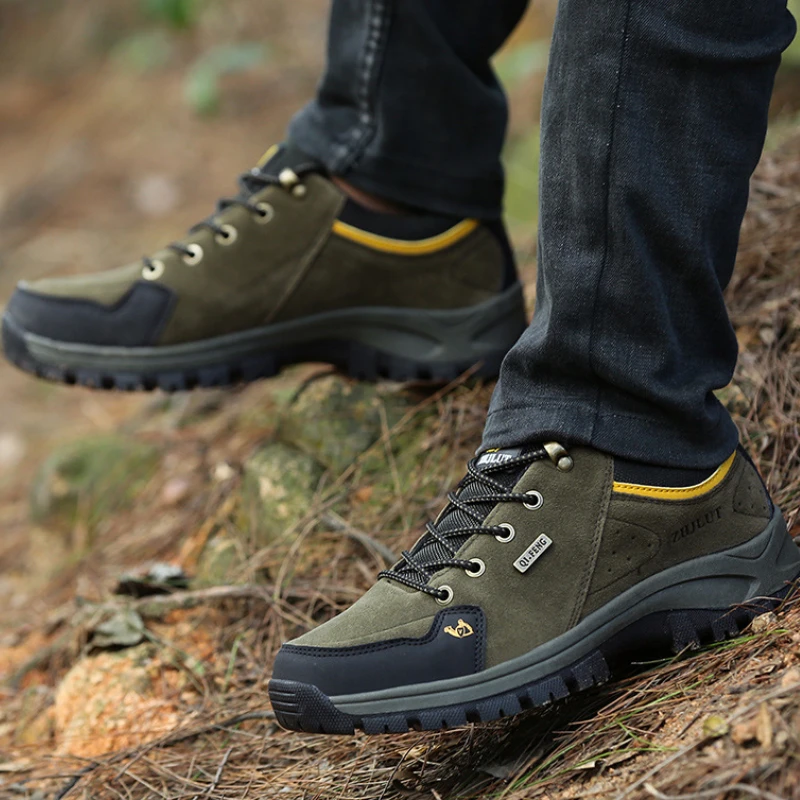 

рабочая обувь мужская тактическая обувь кроссовки мужские осень трекинговые ботинки Мужские Прогулочные кроссовки, теплые, на шнуровке, хлопок, Нескользящие, Повседневная Уличная обувь, большие размеры, на осень-зиму