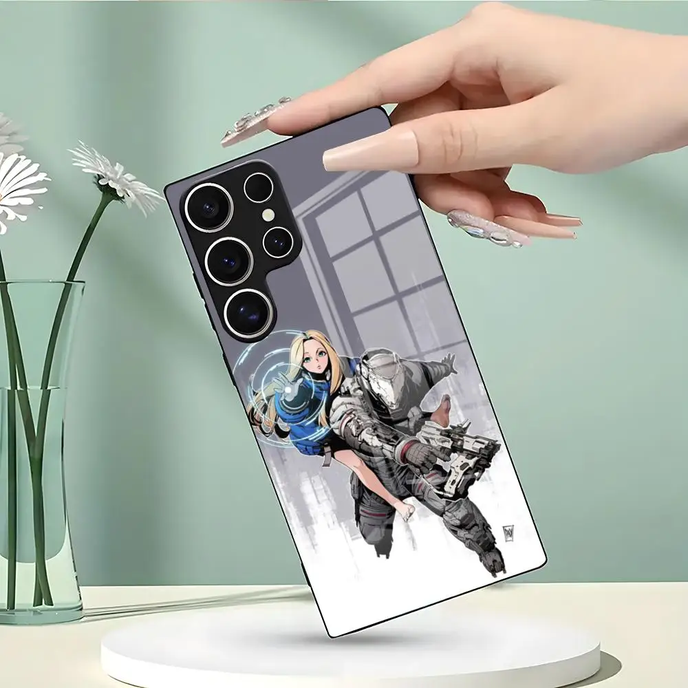 Фото Чехол для телефона Game P-PragMataS-ES для Samsung S26 S25 Edge S24 S23 S22 Ultra Plus Fe A57 A37 A17 A56 5G, стеклянный чехол №2