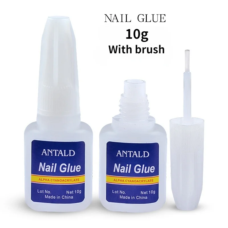 10 г в бутылке с клеевой кистью искусственный клей для ногтей фольги инструмент