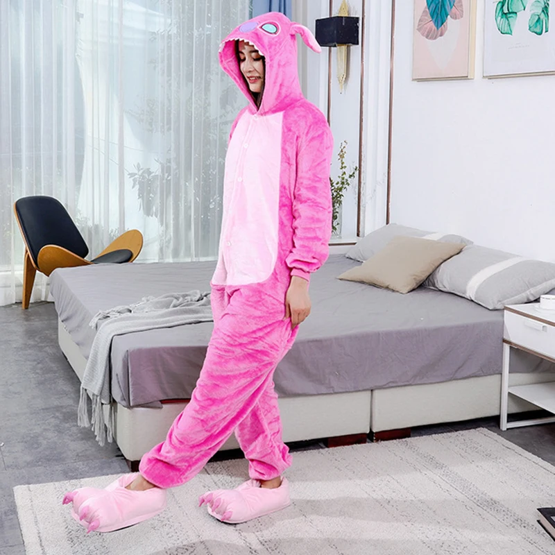 Unisex Adult Kigurumi Onesie Pajamas Warm Fleece One Piece Jumpsuits Sleepwear Homewear Christmas Cosplay Costume Pijamas Gift