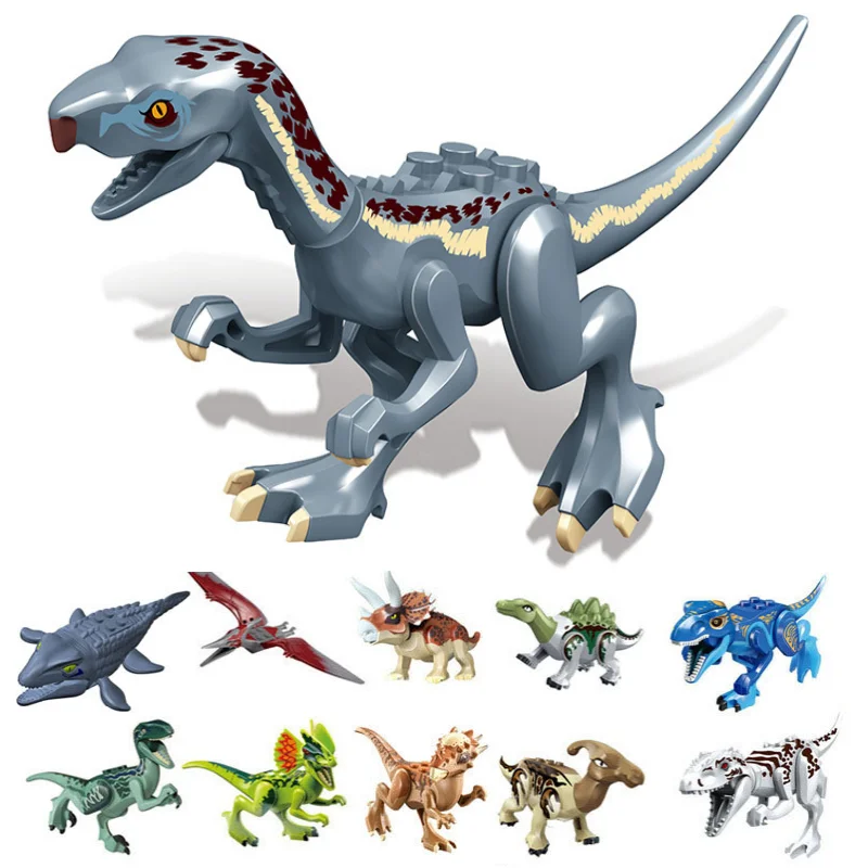 

Конструктор динозавр Юрского периода «сделай сам», игрушки для детей, сборные модели динозавров, рэптор Анкилозавр, игрушка-конструктор дл...