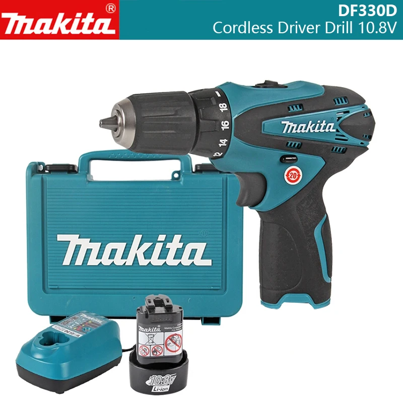 

Makita DF330D ручная электрическая дрель с двойной скоростью зарядки 10,8 В литий-ионный бытовой электрический инструмент беспроводной
