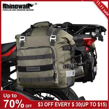 Rhinowalk Motorcycle SaddleBag 20L-30L Universal Side Bag With Removable 100% Waterproof Inner Bag Travel Motorbike Luggage