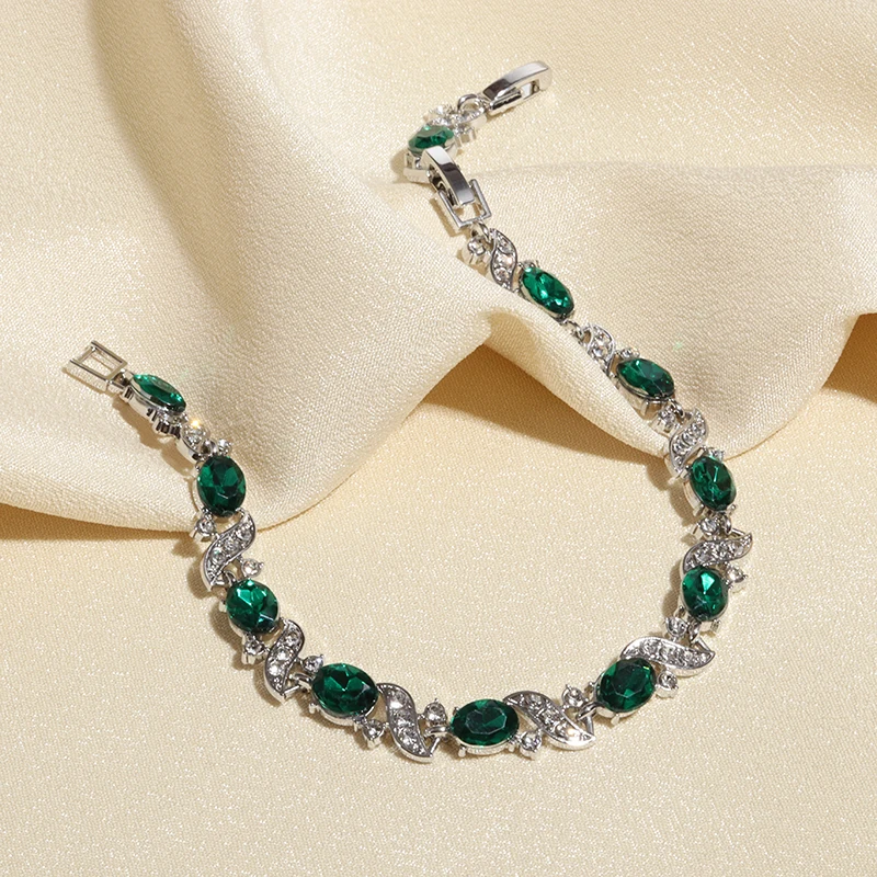 Высокое качество мениск цветной кристалл циркон браслет женская мода изысканный