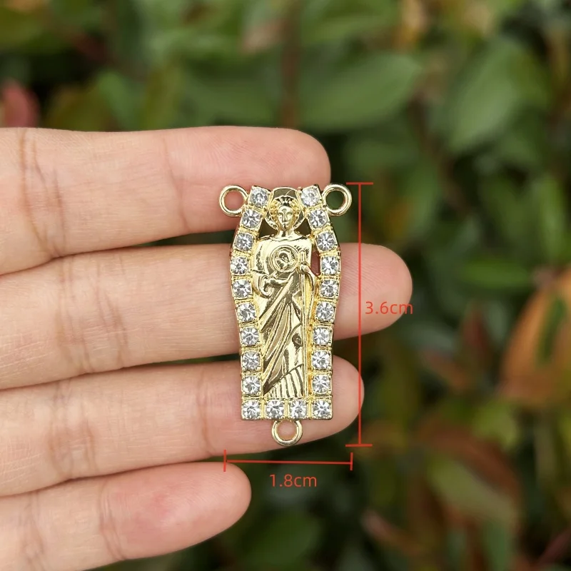 6 шт./лот позолоченные Сан-Иуда Тудео центральная часть DIY изготовление ювелирных