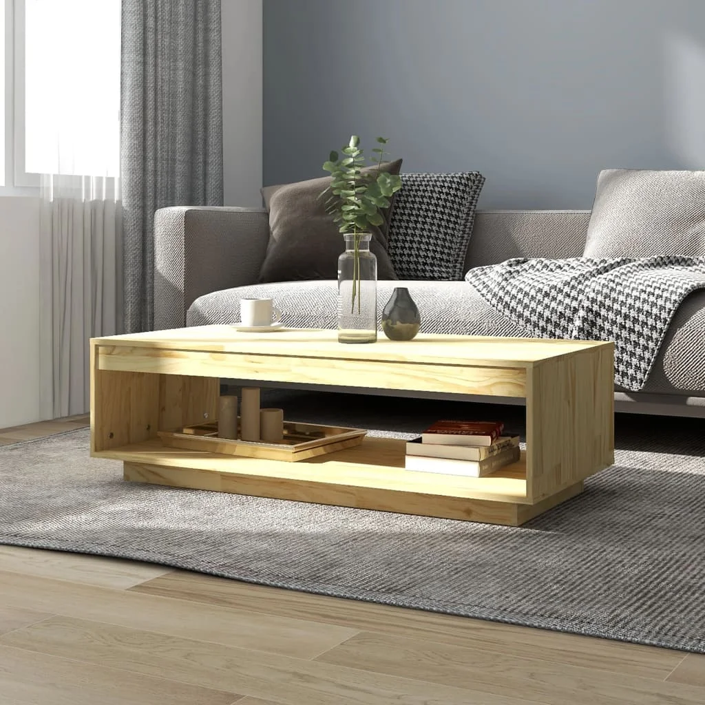 

Coffee Table , Solid Pinewood Tea Table, Livingroom Furniture 55x56x32 cm