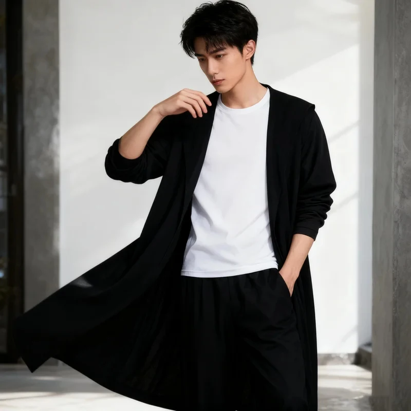Фото Костюм для косплея UUI1Anime Jin-woo Solo Sung Jinwoo Leveling: парик, пальто, брюки, футболка, униформа, набор для ролевых игр Knight Killer №2