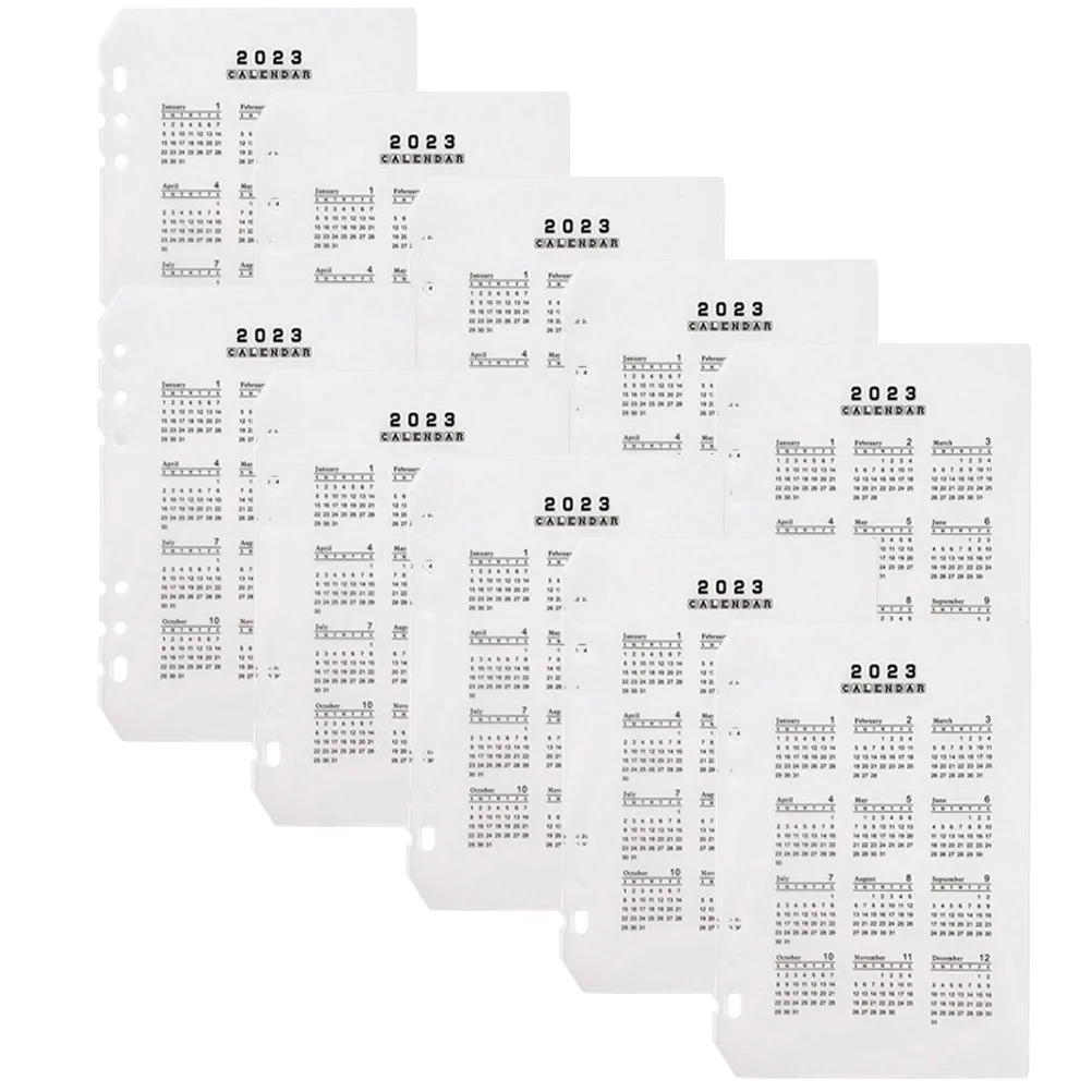 

Binder Dividers Divider Tabs Planner Refill Paper A6 Separator Monthly Subject Looserefillers Leaf Filler A5 Holes Page File