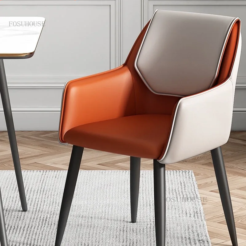 

Nordic Home Restaurant Dining Chair Backrest Modern Minimalist Home Furniture Chair Home Kitchen Soft Bag Dining Chair