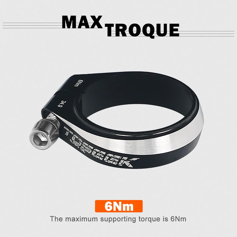 TOSEEK Зажим для подседельного штыря велосипеда Зажимы Запчасти велоспорта 31 8/34 9 мм