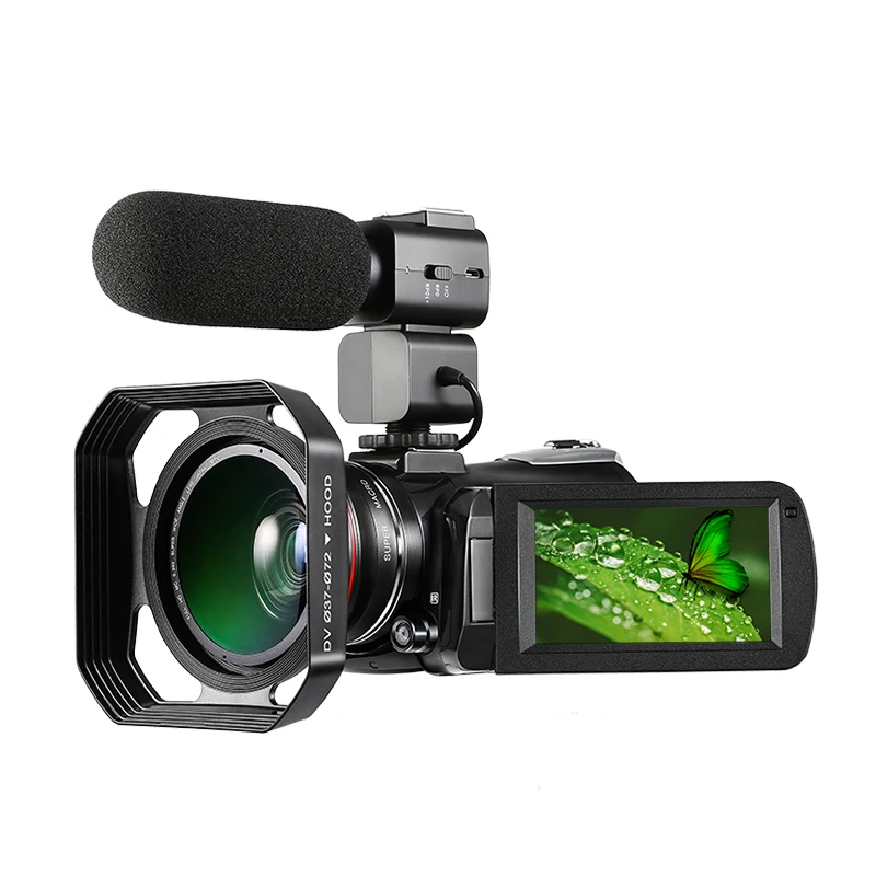 

Winait UHD 4k wifi digital video camera with 3.0'' touch display 30x digital zoom night vision digital camcorder