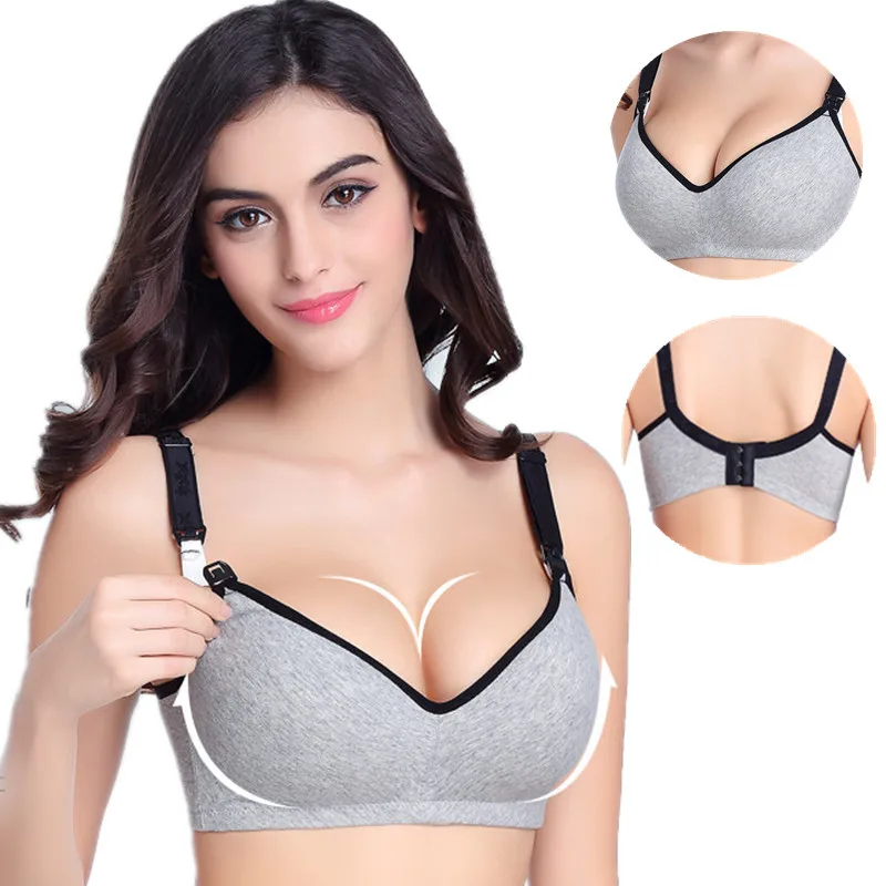 

Cotton Maternity Nursing Bras Pregnant Breastfeeding Pregnancy Women Underwear Breast Feeding Bra soutien gorge allaitement