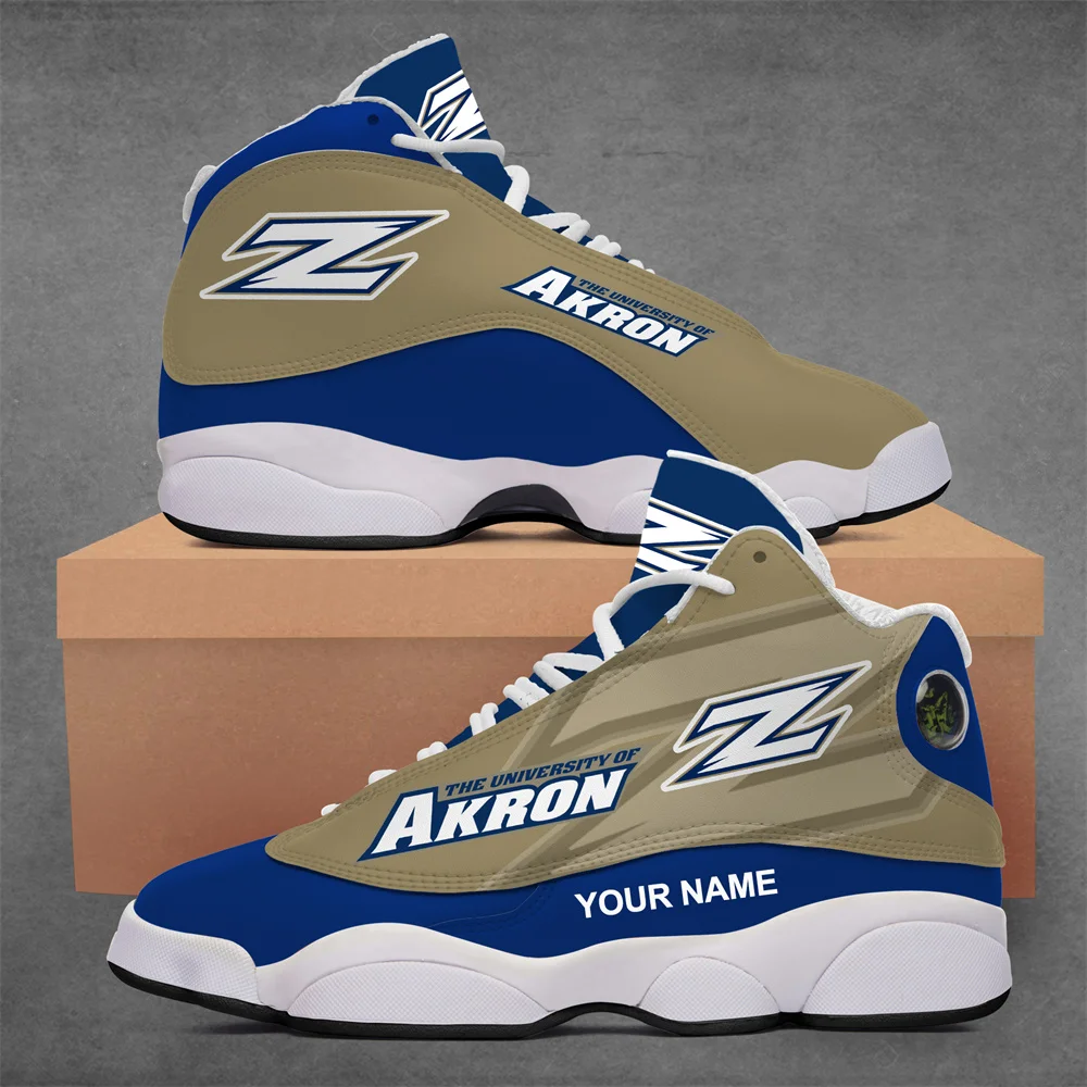 

Akron basketball team Lace-up Sneakers Athletic Casual Running Tennis Shoes Ankle Boots for Men Boys Basketball Shoes