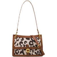 2022 elegant new design animal leopard print weekender outdoor women tote handbags shoulder bag simple fashion