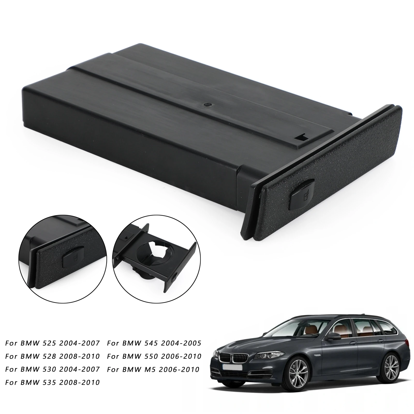 

Areyourshop Right Passenger Dashboard Cup Holder Assembly For BMW E60 E61 51459125626 Car Auto Parts