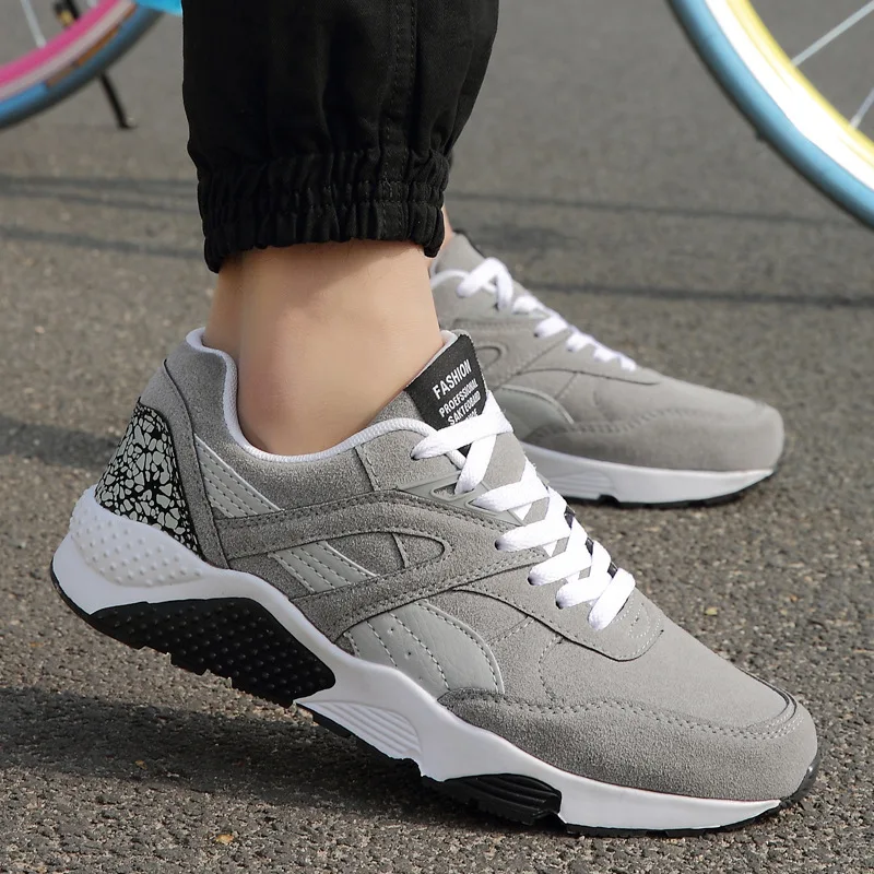 

2022 New Men Shock Absorption Running Shoes Mesh Breathable Casual Shoes Comfortable Lightweight Outdoor Travel Shoes