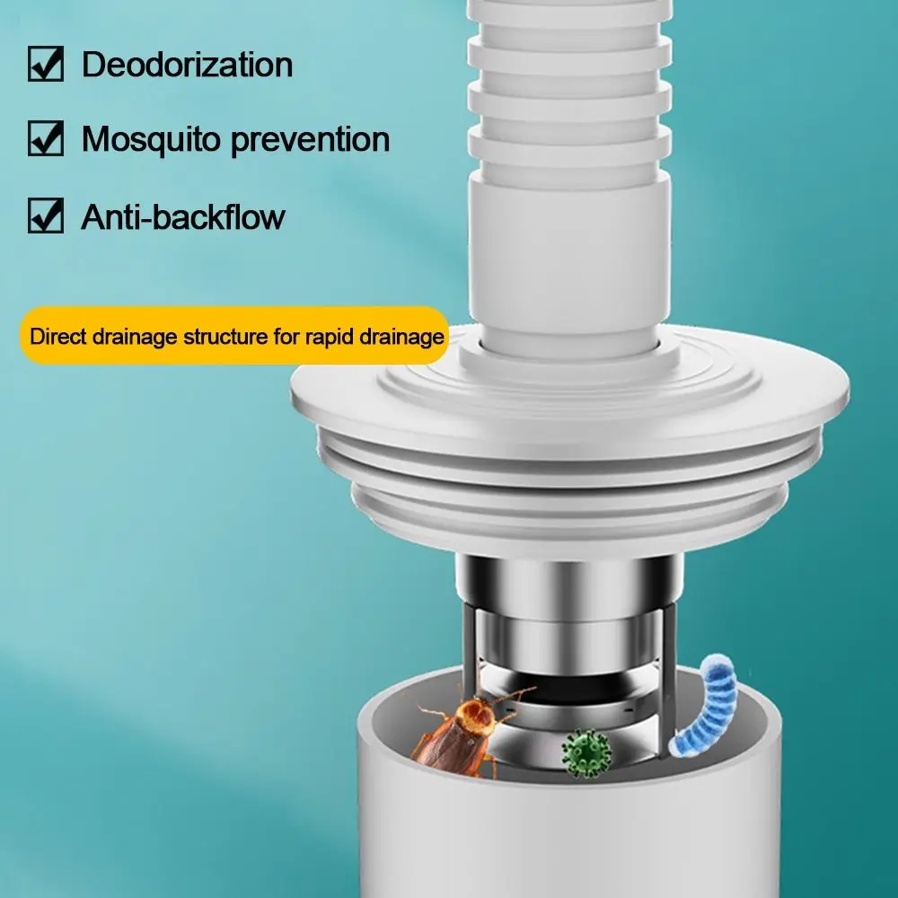 

Полезный сливной сердечник для пола из нержавеющей стали с защитой от насекомых, нижняя пробка для водопроводной трубы, противоударный сливной сердечник для канализации туалета, 1 шт.