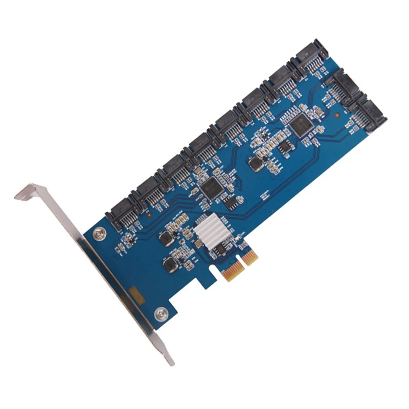 

PCIE To SATA Expansion Card 10-Port SATA3.0 6 Gbit/S Computer Hard Drive Expansion Adapter Card For Bitcoin Miners