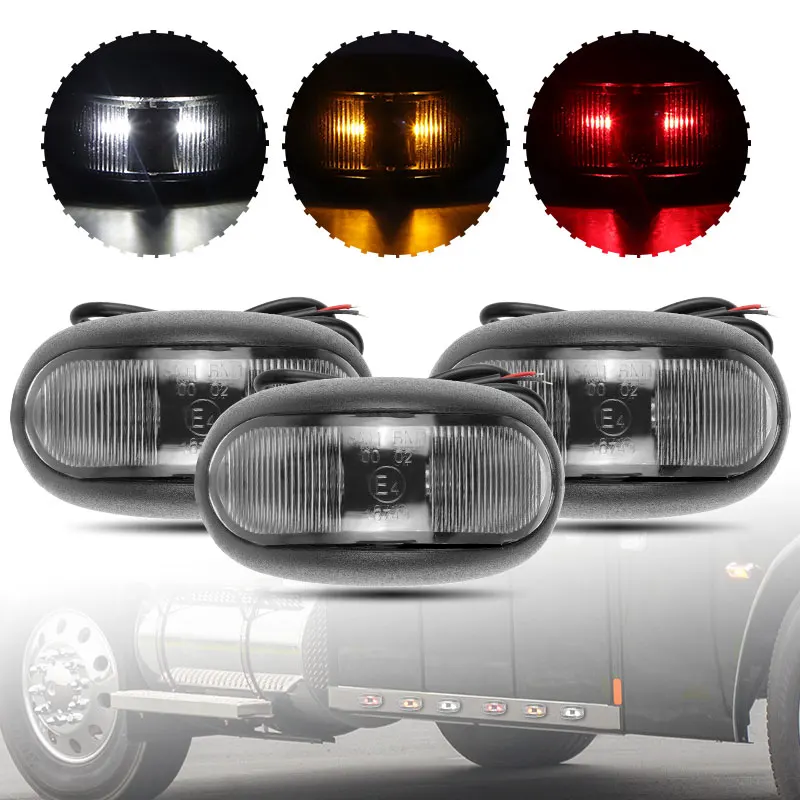 12 В 24 двухсторонний габаритный фонарь 2 светодиодных указателя поворота