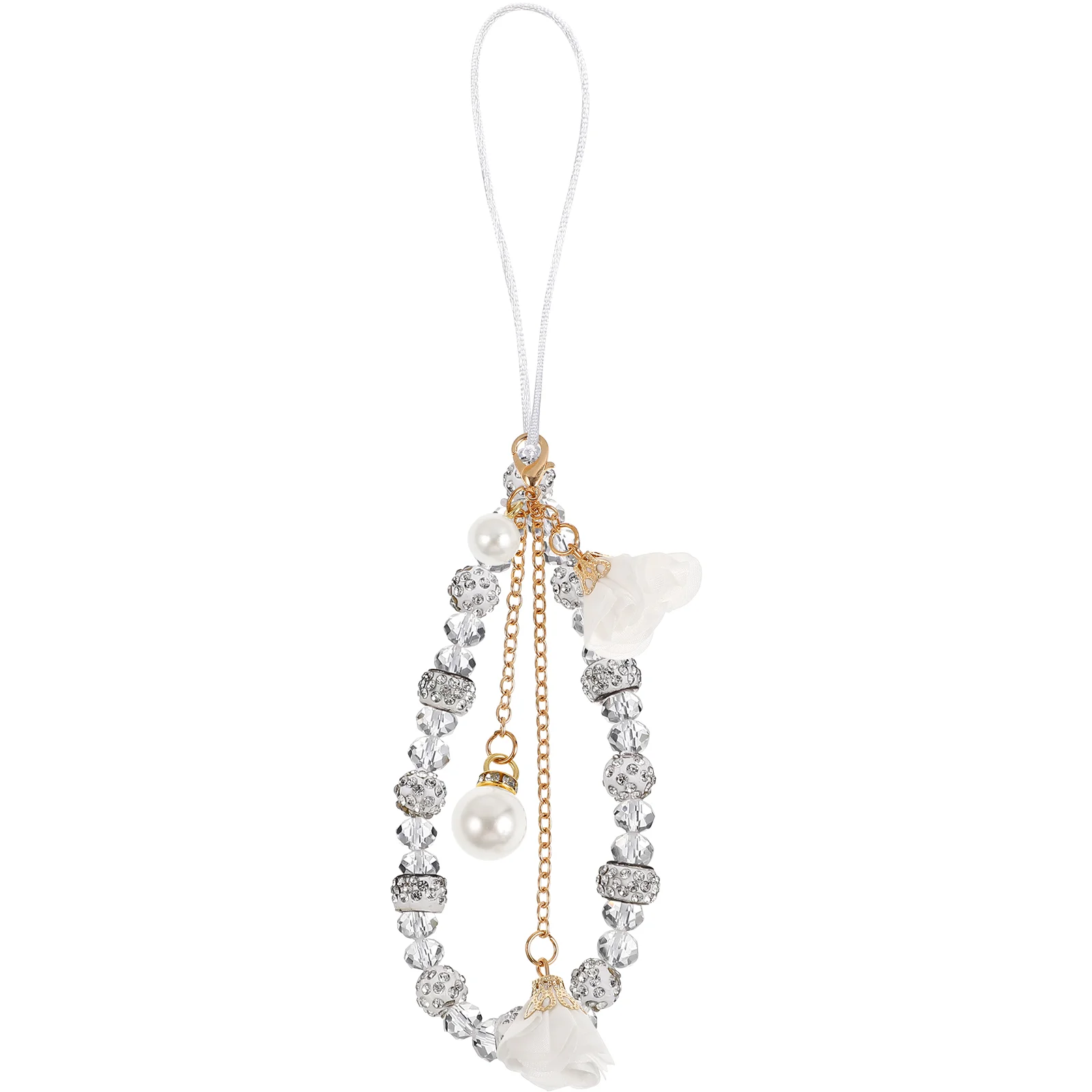 

Mobile Phone Non-slip Bracelet Charm Chain Accessory Lanyard Wrist Strap Beads Bangle Keychain