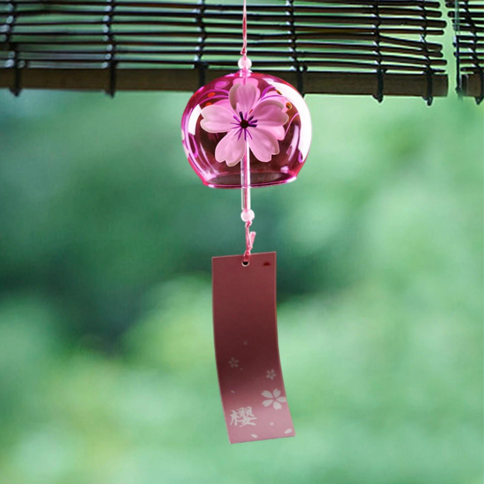 

Wind Bell Japan Wind Chimes Romantic Flower Small Wind Bells Handmade Glass Furin Japanese Home Spa Kitchen Office Decors #WO