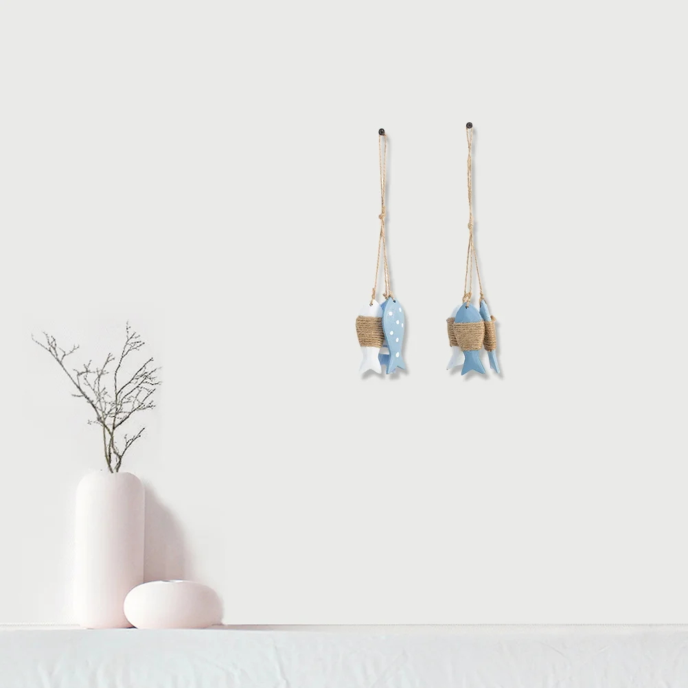 

Wooden String Pendant Nautical Small Hanging Decor 2pcsAnimals