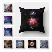 3d galaxy pillowcase cosmic space theme pillowcase peach skin cushion home bedroom decoration cushion throw pillows 40x40cm