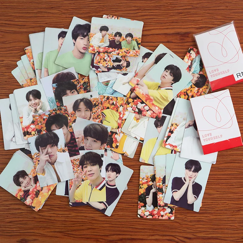Новые KPOP Bangtan Boys Love Yourself Japan Mini Pc Set милые фото карты японские фотокарты для заметок