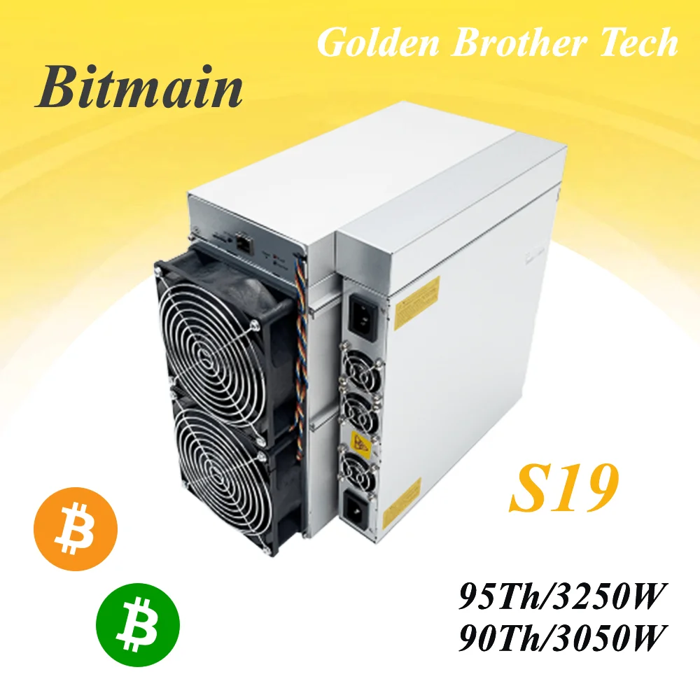 

NEW S19 Bitmain Bitcoin Miner Antminer S19 95T/90T/86T/82T ASIC with Power Supply Most Profitable Mining SHA-256 Mining Machine