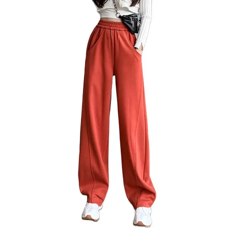 Colorful Casual Sport Pants for Boys All-match Banana Pants Women Clothes Solid Color Loose Slim Pants Casual Straight Wide Legs