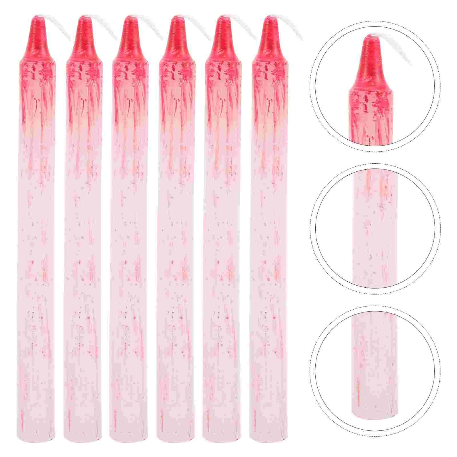 

Halloween Party Favors Paraffin Scary Layout Candles Landscape Long Decor Creepy