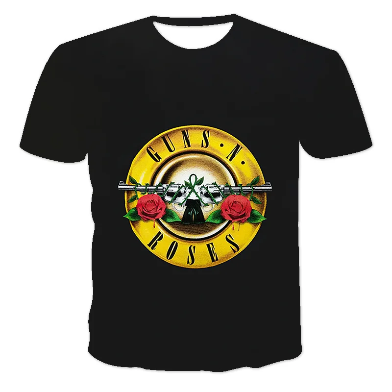 Футболка Мужская/Женская свободного покроя модная рубашка с принтом guns n roses топ в