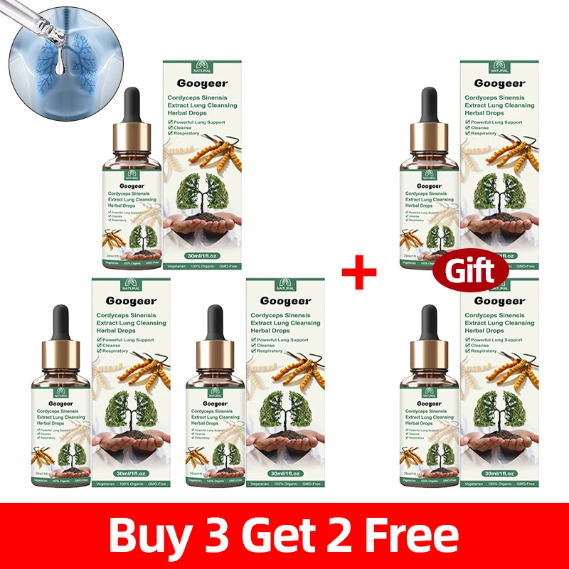 5 бутылочек для очистки легких очиститель дыхание детоксикация дыхательная