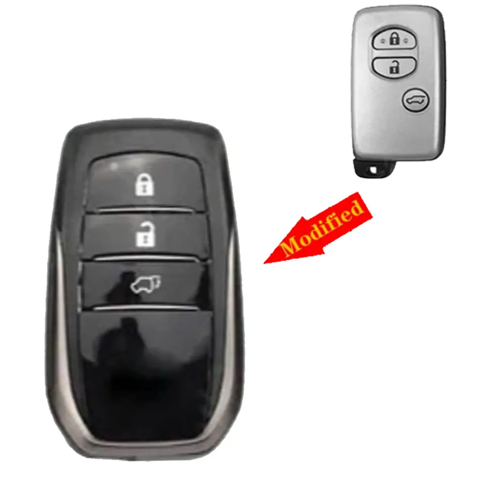 

Модифицированный смарт-дистанционный ключ YINBO, 2/3/4 кнопки (плата 5290) с лезвием аварийного ключа для Toyota Camry RAV4 Prado Land Cruiser